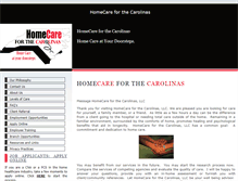 Tablet Screenshot of homecareforthecarolinas.com